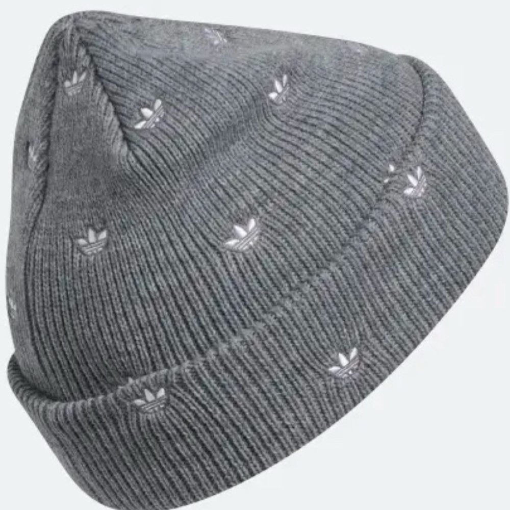 Adidas Embroidered Logo Ribbed Beanie